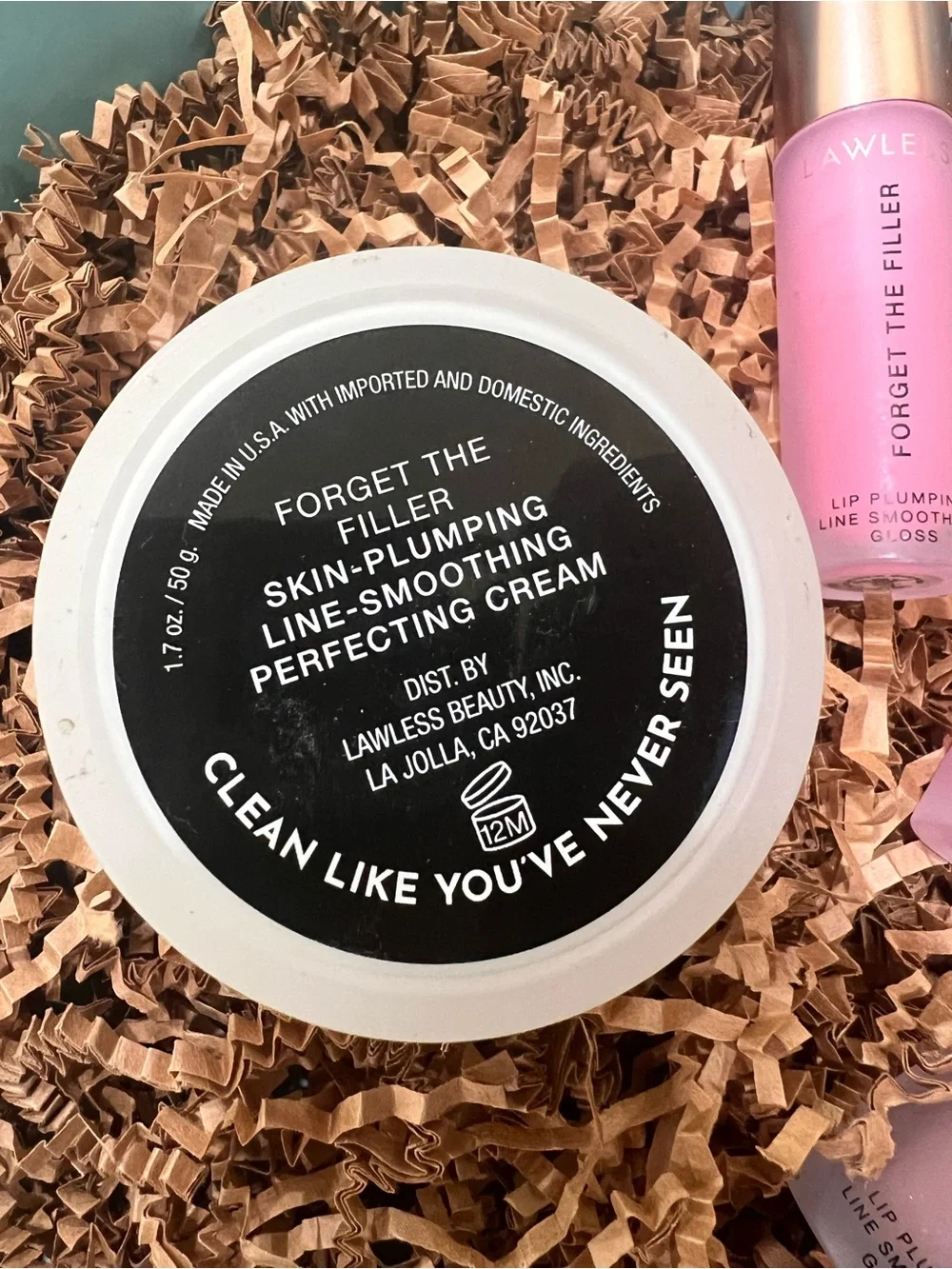 Lawless Forget The Filler Perfecting Cream & 4 Lip Glosses~$208 Retail~Full Size